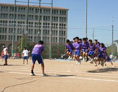 体育祭はクラス対抗で競い合う
