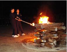 一年生夏の合宿研修の様子
