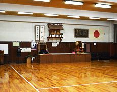 中学過程で必修の剣道を行う剣道場
