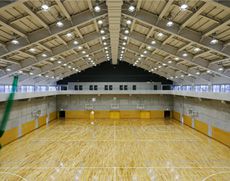 本格的なスポーツ施設である体育館
