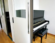 26室用意されたピアノレッスン室
