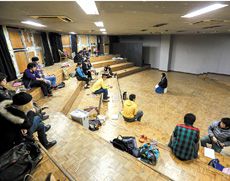 ライブや演劇に使われる多目的ホール