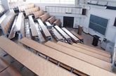 多人数での講義に使用する階段教室
