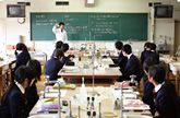 実験用設備に力を入れている理科室