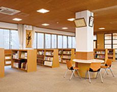 落ち着ける環境の図書コーナー