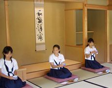 茶道など伝統芸能の作法を学ぶ和室
